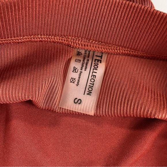 Matte Collection Swimwear Orion Burgundy/Brown Ribbed 2 Piece Set - Picture 12 of 12